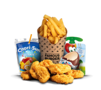 1 Menu enfant de Munchies73 à La Tronche : repas adapté aux enfants, avec des portions savoureuses et équilibrées.